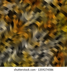 Light Orange vector pattern with curves. Colorful illustration in circular style with lines. Pattern for booklets, leaflets.