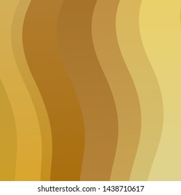 Light Orange vector pattern with curves. Colorful abstract illustration with gradient curves. Template for cellphones.