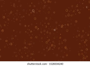Light Orange vector pattern with fresh ingredients. Glitter abstract sketch with gourmet food. Design for ad, poster, banner of cafes or restaurants.