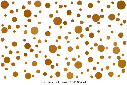 Light Orange vector pattern of geometric circle shapes. Colorful mosaic banner. Geometric background with colored disks.