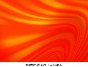 Light Orange vector pattern with gradient shapes. Geometric illustration in marble style with gradient.  A completely new marble design for your business.
