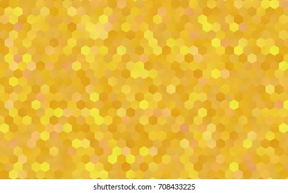 Light Orange vector pattern. Hexagonal template. Geometric sample. Repeating hexagon shapes. Brand-New texture for your design. Pattern can be used for background