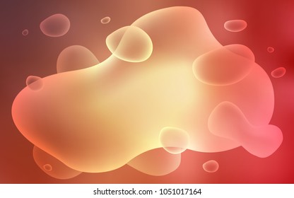 Light Orange vector pattern with lamp shapes. A completely new color illustration in memphis style. A completely new memphis design for your business.