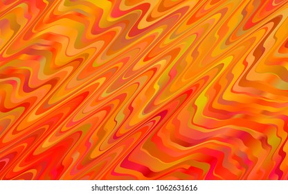 Light Orange vector pattern with lamp shapes. Creative geometric illustration in marble style with gradient. A completely new marble design for your business.