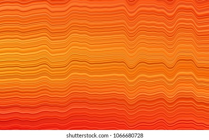 Light Orange vector pattern with lamp shapes. Shining crooked illustration in marble style. New composition for your brand book.