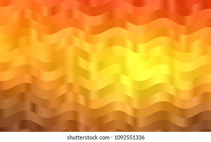 Light Orange vector pattern with lamp shapes. Modern gradient abstract illustration with bandy lines. A completely new template for your business design.