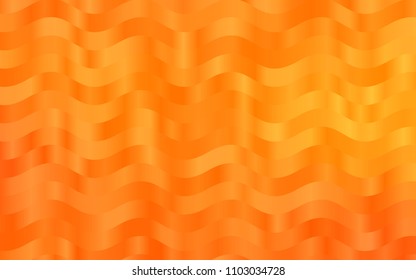 Light Orange vector pattern with lamp shapes. Glitter abstract illustration with wry lines. Marble design for your web site.