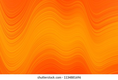 Light Orange vector pattern with lamp shapes. Creative geometric illustration in marble style with gradient. A completely new template for your business design.