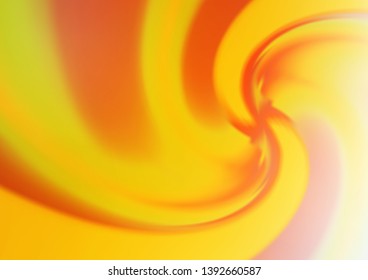 Light Orange vector pattern with lamp shapes. Blurred geometric sample with gradient bubbles.  The best blurred design for your business.