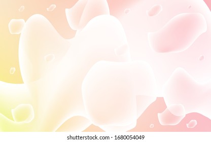 Light Orange vector pattern with lamp shapes. Shining crooked illustration in memphis style. The elegant pattern for brand book.