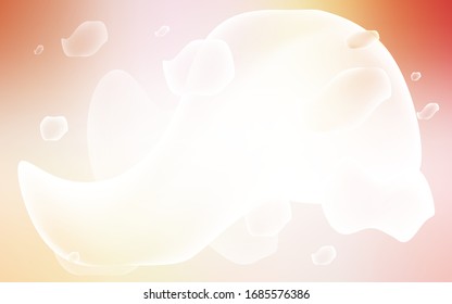 Light Orange vector pattern with lamp shapes. Geometric illustration in memphis style with gradient.  New composition for your brand book.