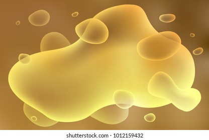 Light Orange vector pattern with lava shapes. Geometric illustration in memphis style with gradient.  The elegant pattern for brand book.