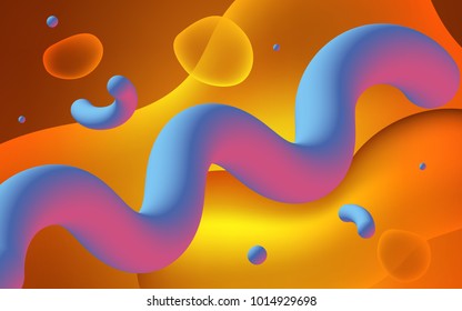 Light Orange vector pattern with lava shapes. An elegant bright illustration with gradient. New composition for your brand book.