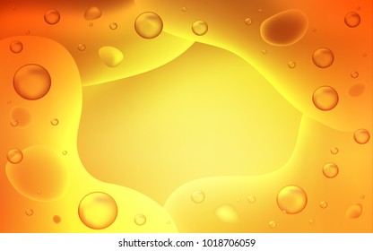 Light Orange vector pattern with lava shapes. Geometric illustration in memphis style with gradient.  A completely new memphis design for your business.