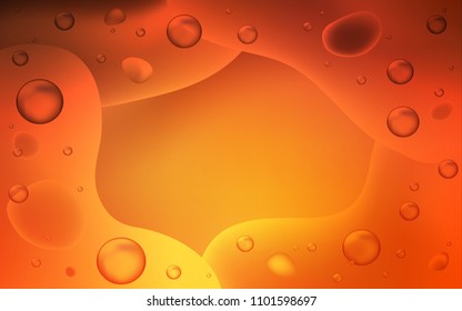 Light Orange vector pattern with lava shapes. Geometric illustration in memphis style with gradient.  A completely new template for your business design.