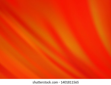 Light Orange vector pattern with lava shapes. Colorful illustration in abstract marble style with gradient. The best blurred design for your business.