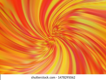 Light Orange vector pattern with lava shapes. Blurred geometric sample with gradient bubbles.  A completely new template for your business design.