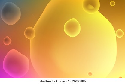 Light Orange vector pattern with lava shapes. Creative geometric illustration in memphis style with gradient. Pattern for your business design.