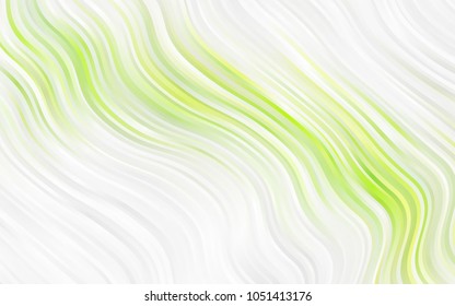 Light Orange vector pattern with lines, ovals. Glitter abstract illustration with wry lines. The template for cell phone backgrounds.