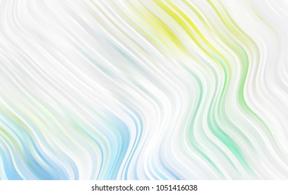 Light Orange vector pattern with lines, ovals. Blurred geometric sample with gradient bubbles.  A new texture for your  ad, booklets, leaflets.
