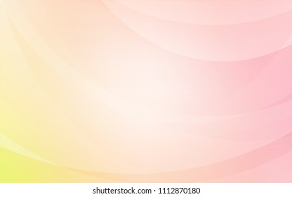 Light Orange vector pattern with lines, ovals. A completely new color illustration in marble style. Brand-new design for your ads, poster, banner.