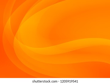 Light Orange vector pattern with lines, ovals. Shining crooked illustration in marble style. Marble style for your business design.