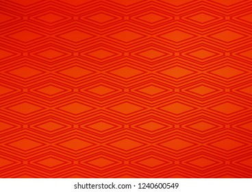Light Orange vector pattern with lines, rectangles. Colorful decorative design in simple style with lines, rhombuses. Smart design for your business advert.