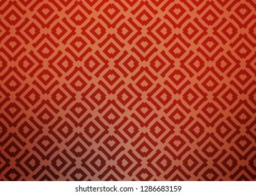 Light Orange vector pattern with lines, rectangles. Modern geometric abstract illustration with lines, squares. Pattern for business booklets, leaflets.