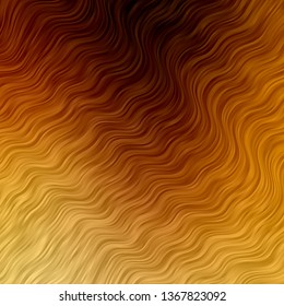 Light Orange vector pattern with lines. Gradient illustration in simple style with bows. Design for your business promotion.