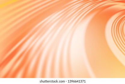 Light Orange vector pattern with lines. Glitter abstract illustration with wry lines. A completely new design for your business.