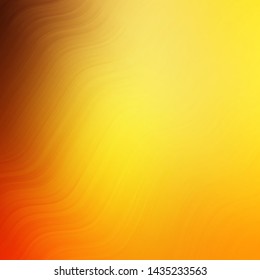 Light Orange vector pattern with lines. Bright sample with colorful bent lines, shapes. Pattern for commercials, ads.