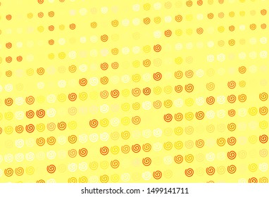 Light Orange vector pattern with lines. Shining colorful illustration in simple style. Pattern for your business design.