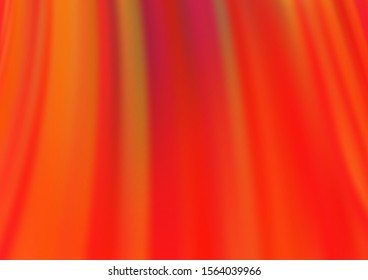 Light Orange vector pattern with lines, ovals. A vague circumflex abstract illustration with gradient. New composition for your brand book.