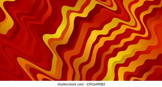 Light Orange vector pattern with lines. Abstract gradient illustration with wry lines. Best design for your posters, banners.