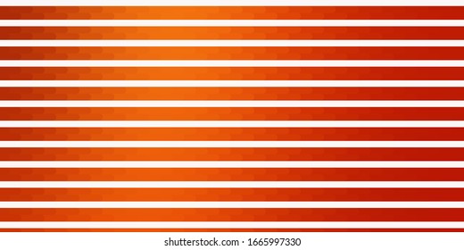 Light Orange vector pattern with lines. Modern abstract illustration with colorful lines. Pattern for ads, commercials.