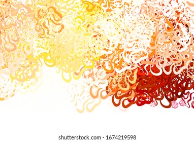 Light Orange vector pattern with lines. Shining colorful illustration in simple style. Abstract style for your business design.