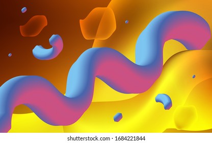 Light Orange vector pattern with lines, ovals. Colorful abstract illustration with gradient lines. A new texture for your  ad, booklets, leaflets.