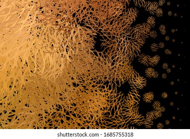 Light Orange vector pattern with lines. A circumflex abstract illustration with gradient. Abstract style for your business design.