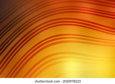 Light Orange vector pattern with lines. Colorful illustration in abstract style with gradient. Pattern for your design.