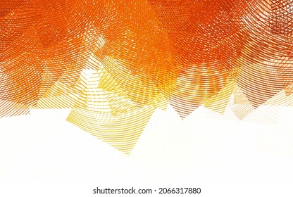Light Orange vector pattern with lines. Colorful gradient illustration in simple style with lines. Pattern for your business design.