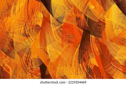 Light Orange vector pattern with lines. Colorful gradient illustration in simple style with lines. Elegant pattern for a brand book.