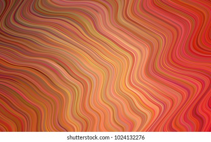 Light Orange vector pattern with liquid shapes. Geometric illustration in memphis style with gradient.  The template for cell phone backgrounds.