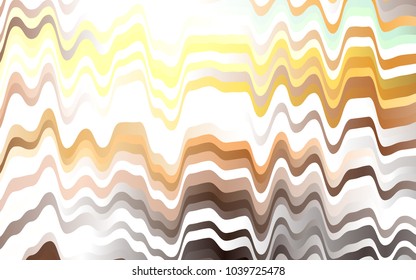 Light Orange vector pattern with liquid shapes. Creative geometric illustration in marble style with gradient. Brand-new design for your ads, poster, banner.