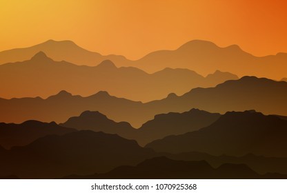 Light Orange vector pattern with liquid shapes. Creative geometric illustration in mountain style with gradient. A new texture for your  ad, booklets, leaflets.