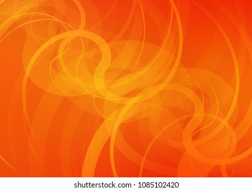 Light Orange vector pattern with liquid shapes. Colorful abstract illustration with gradient lines. Marble style for your business design.