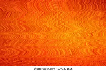 Light Orange vector pattern with liquid shapes. A vague circumflex abstract illustration with gradient. Textured wave pattern for backgrounds.