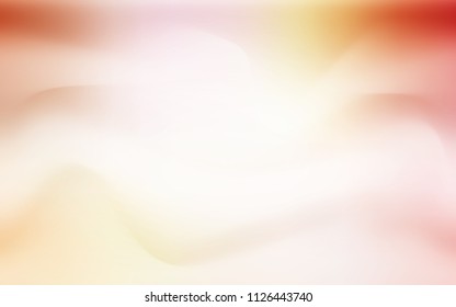 Light Orange vector pattern with liquid shapes. Blurred geometric sample with gradient bubbles.  A completely new memphis design for your business.
