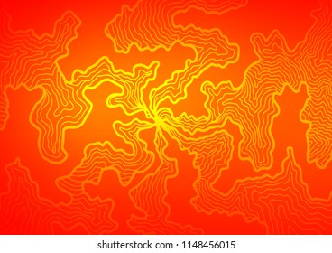 Light Orange vector pattern with liquid shapes. Brand new colored illustration in marble style with gradient. Pattern for your business design.