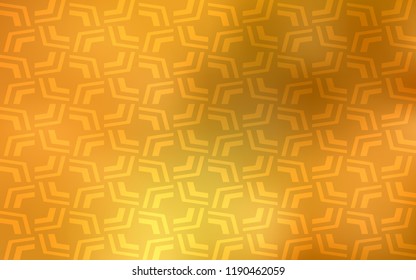 Light Orange vector pattern with liquid shapes. Glitter abstract illustration with wry lines. Textured wave pattern for backgrounds.