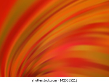 Light Orange vector pattern with liquid shapes. Glitter abstract illustration with wry lines. A new texture for your  ad, booklets, leaflets.